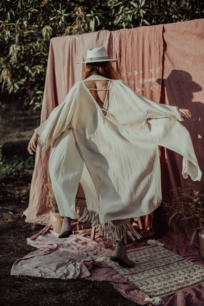 Open Back Kimono