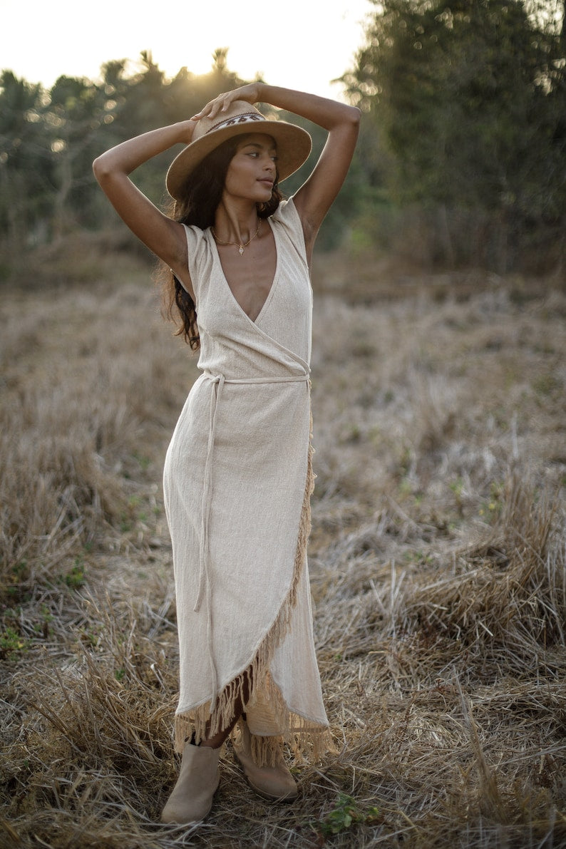 Cielo Dress. Beige