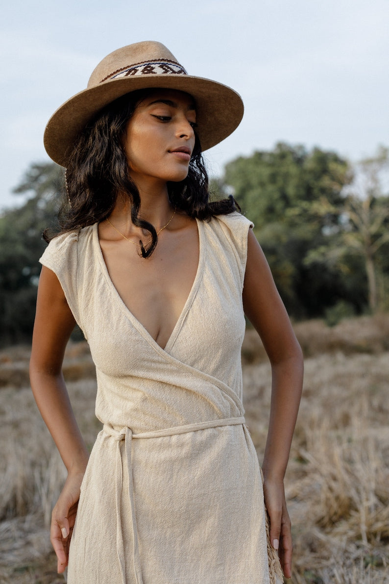 Cielo Dress. Beige